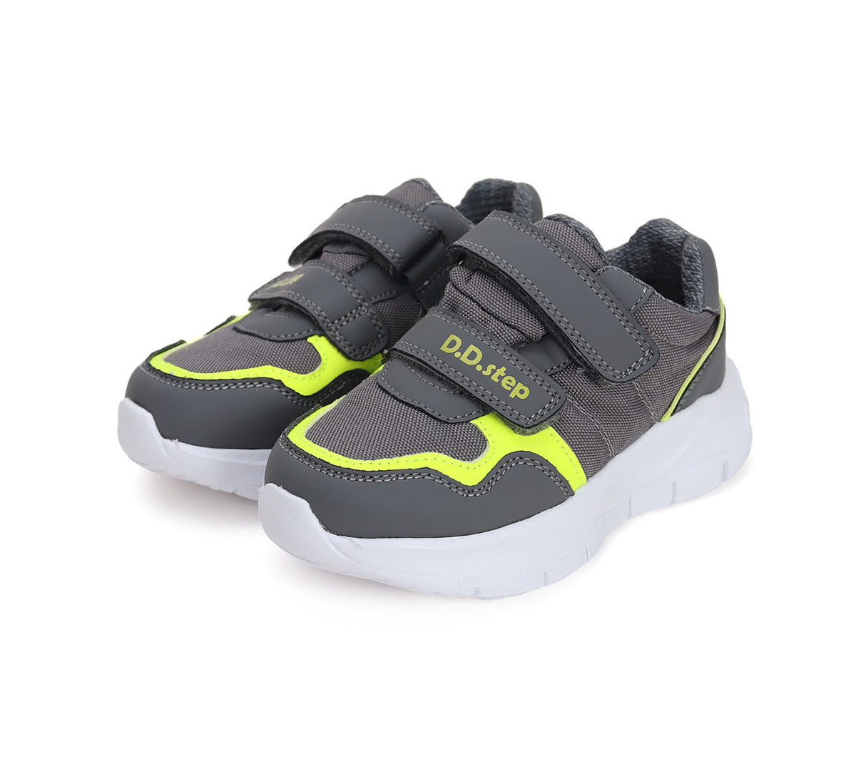D.D.Step pantofi baieti sport 30-35, Grey cu neon Fő kép