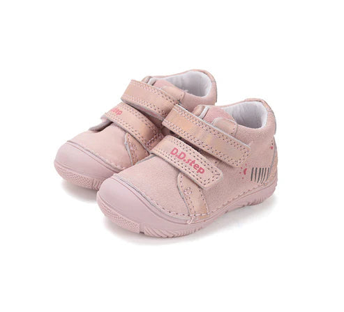 D.D.Step  pantofi fete 20-25 Metallic pink cu labuta tigru Fő kép