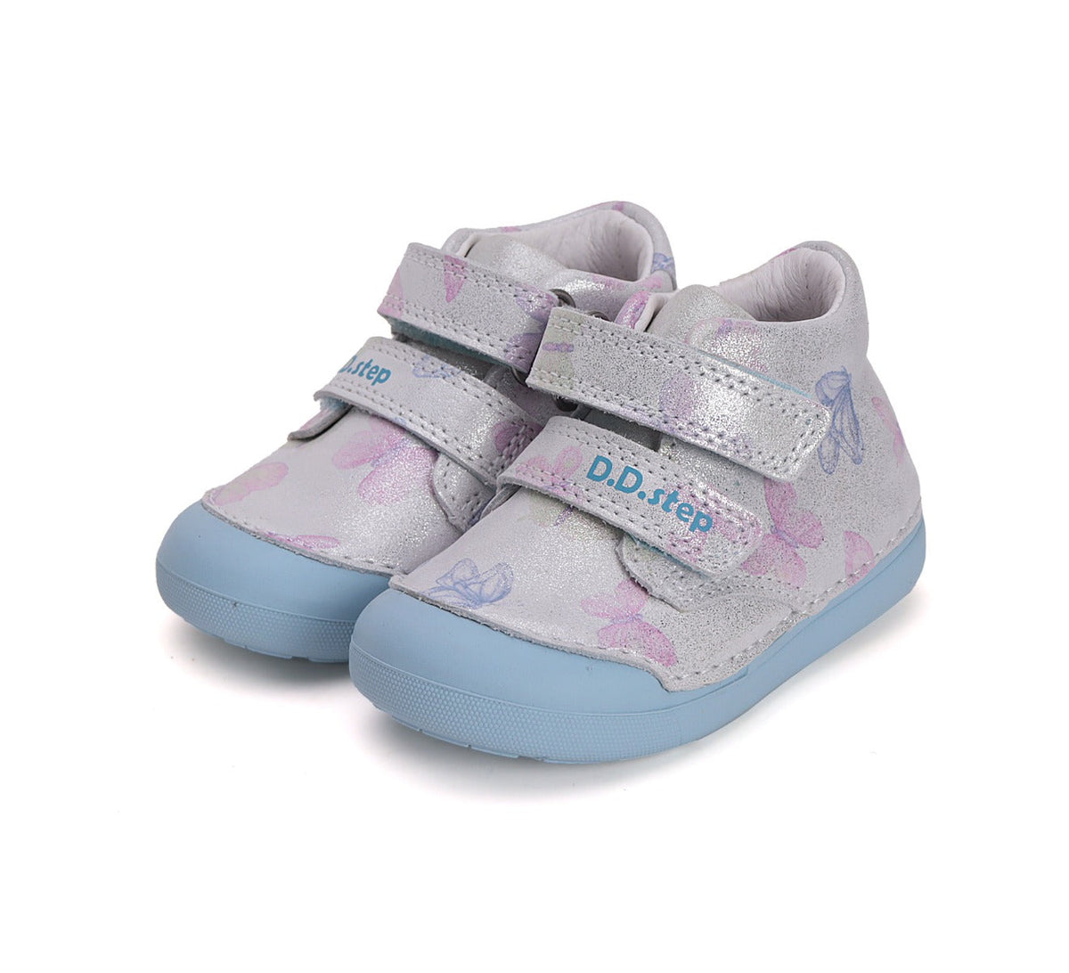 D.D.Step pantofi fete 20-25 Silver cu fluturasi Fő kép