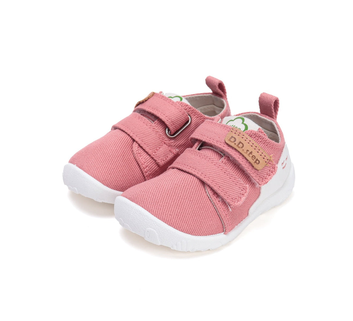 D.D.Step pantofi fete Barefoot de interior 20-25 Pink cu norisor