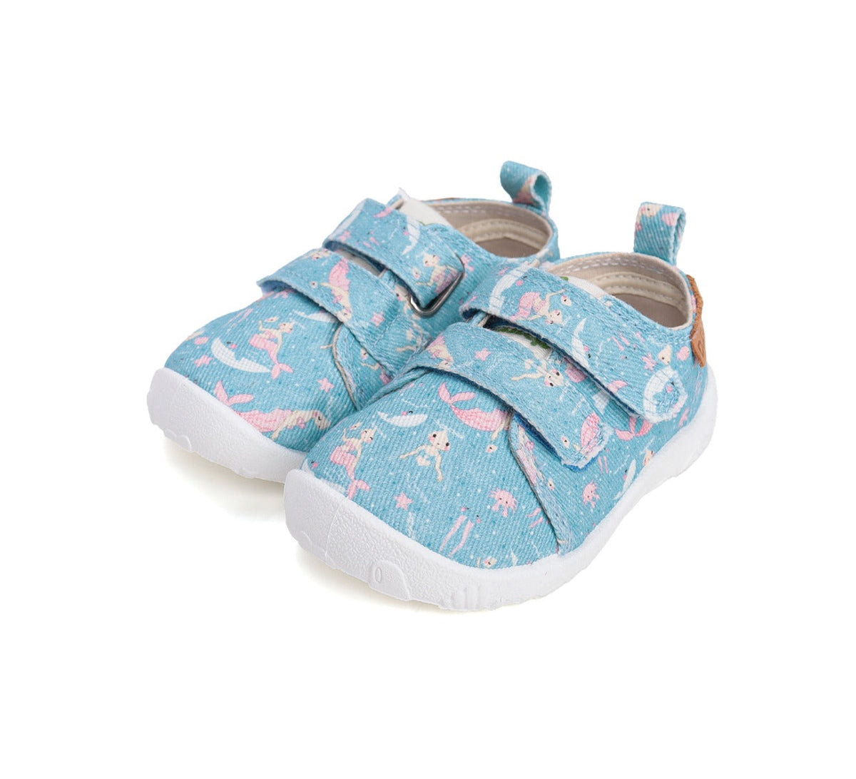 D.D.Step pantofi fete Barefoot de interior 26-31 Sky Blue cu sirena Fő kép