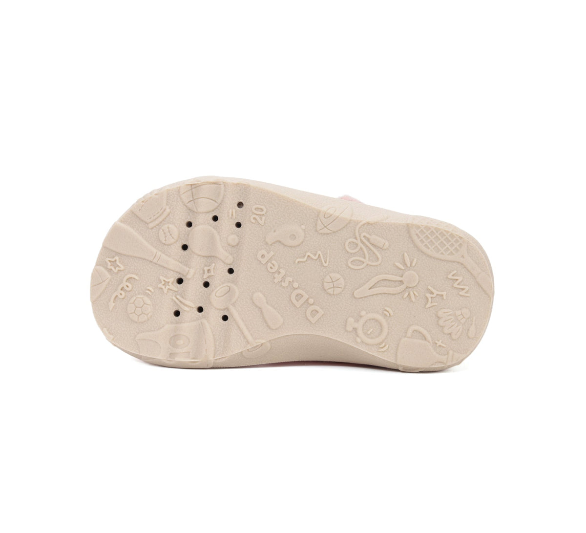 D.D.Step kislány vászon cipő Barefoot kivágott beltéri 20-31 Baby Pink szivárvány