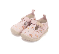 D.D.Step kislány vászon cipő Barefoot kivágott beltéri 20-31 Baby Pink szivárvány