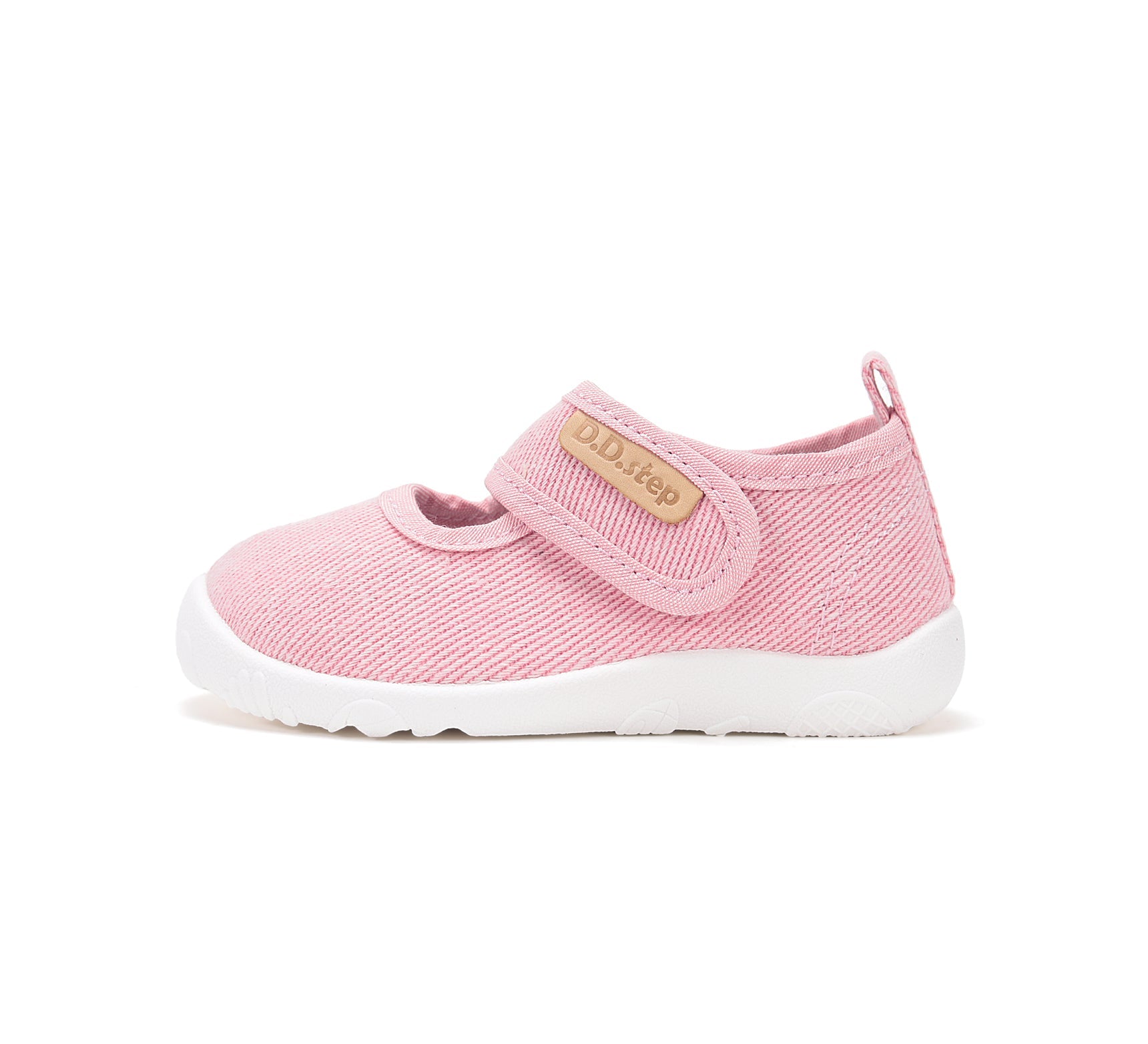D.D.Step kivágott vászon mezítlábas lány cipő beltérre 26-31 Baby Pink sima Másodlagos kép