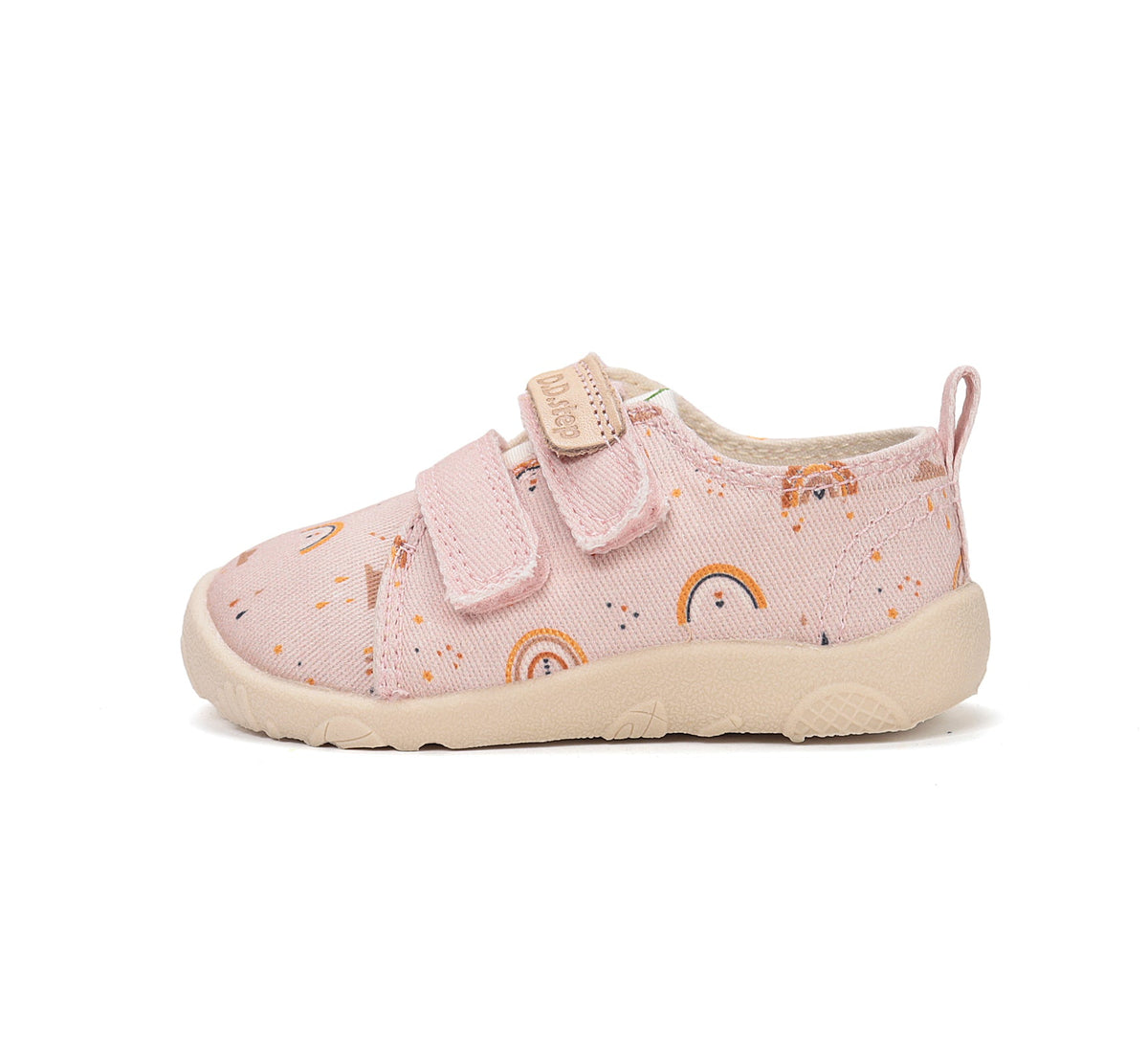 D.D.Step vászon lány barefoot benti cipő 20-31 Baby Pink szivárvány