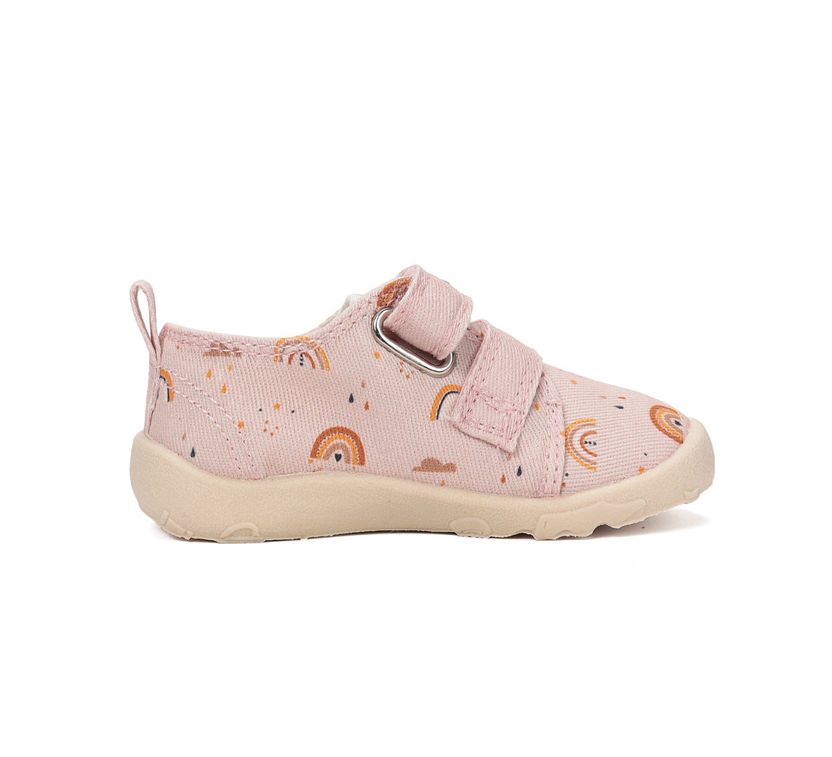 D.D.Step vászon lány barefoot benti cipő 20-31 Baby Pink szivárvány