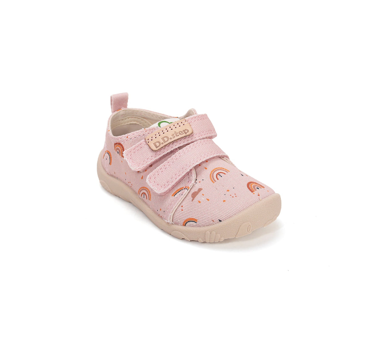 D.D.Step vászon lány barefoot benti cipő 20-31 Baby Pink szivárvány