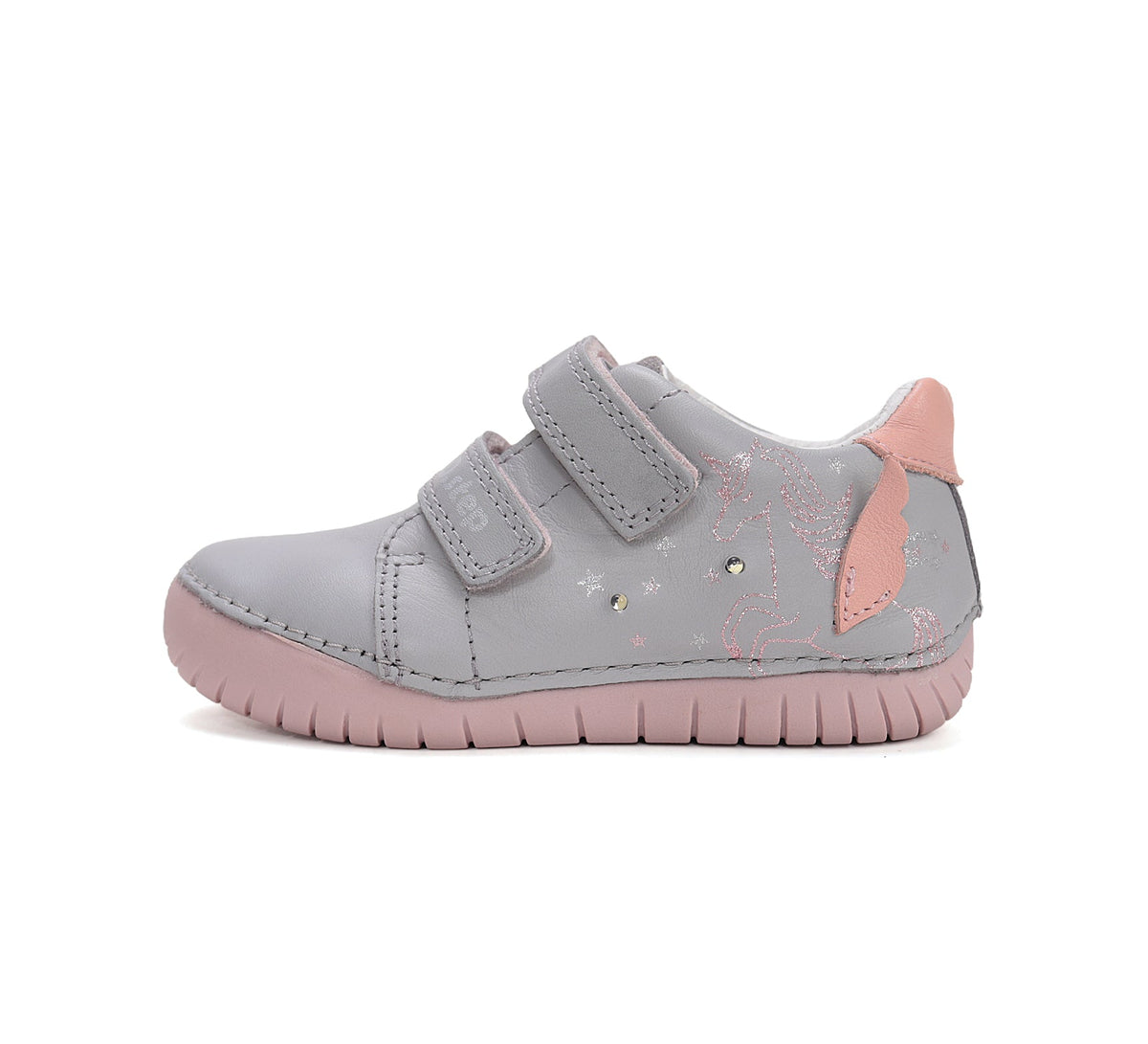 D.D.Step LED-es lánycipő 25-30 Dove szürke unikornisos