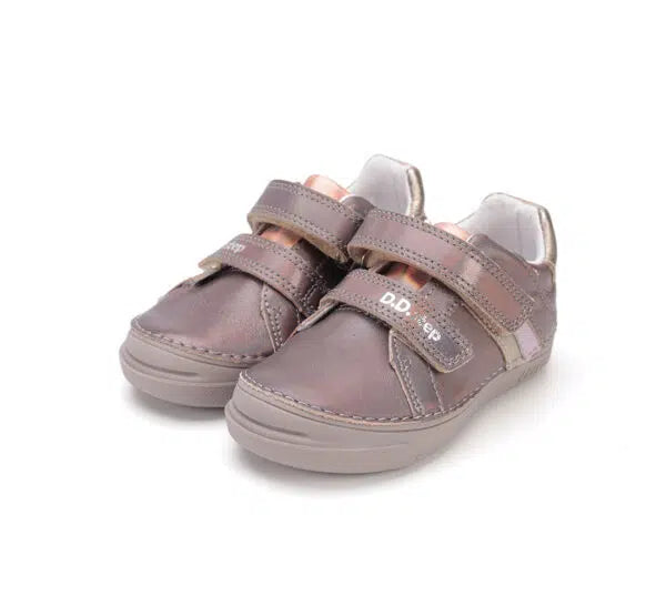 D.D.Step pantofi fete cu scai 25-30 Dark Grey cu dungi Fő kép