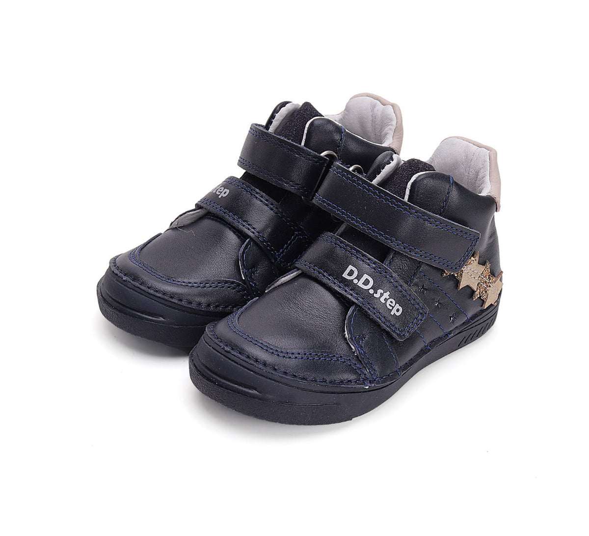 D.D.Step pantofi fete cu scai Royal blue cu stelute aurii Fő kép