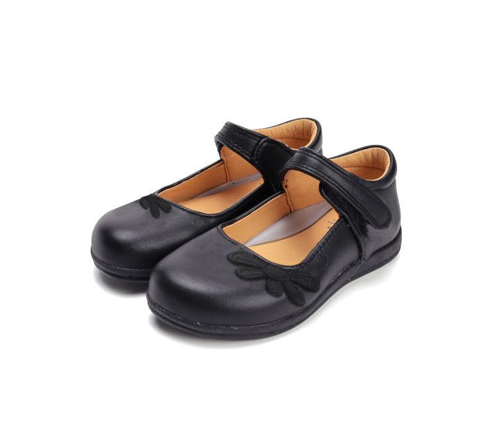 D.D.Step pantofi fete decupati 26-31 Black cu floare Fő kép