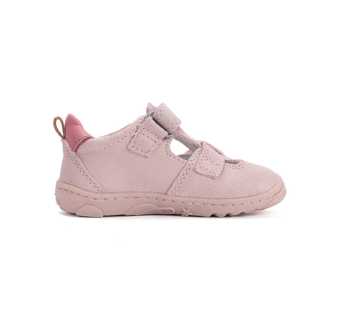 D.D.Step kivágott lány cipő Barefoot 20-25 Baby Pink színes csíkokkal