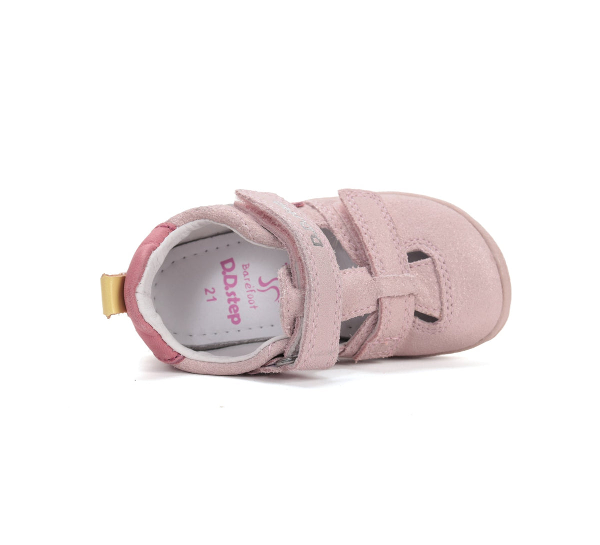 D.D.Step kivágott lány cipő Barefoot 20-25 Baby Pink színes csíkokkal