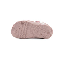 D.D.Step kivágott lány cipő Barefoot 20-25 Baby Pink színes csíkokkal