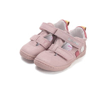D.D.Step kivágott lány cipő Barefoot 20-25 Baby Pink színes csíkokkal