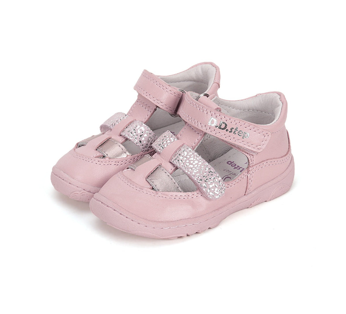 D.D.Step pantofi fete decupati Barefoot 20-25 Baby Pink