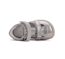 D.D.Step pantofi fete decupati Barefoot 20-25 Silver