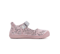 D.D.Step lány félcipő, kivágott Barefoot 22-33 Baby Pink virágmintás