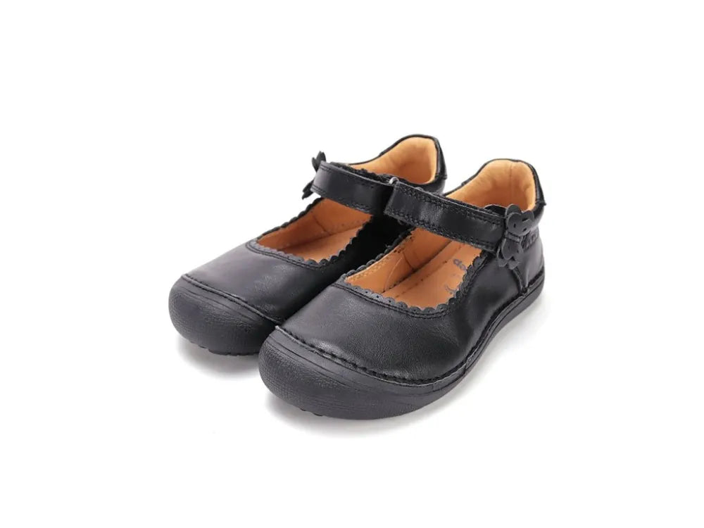 D.D.Step pantofi fete decupati Barefoot 25-30 Black cu fluturas Fő kép