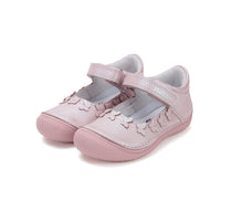 D.D.Step pantofi fete decupati Ponte20 supinati 24-29 Baby Pink cu fluturasi