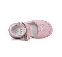 D.D.Step Ponte20 kivágott lány cipő szupinált 24-29 Baby Pink szívecskékkel