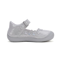 D.D.Step pantofi fete decupati Ponte20 supinati 30-35 Silver cu fluturasi