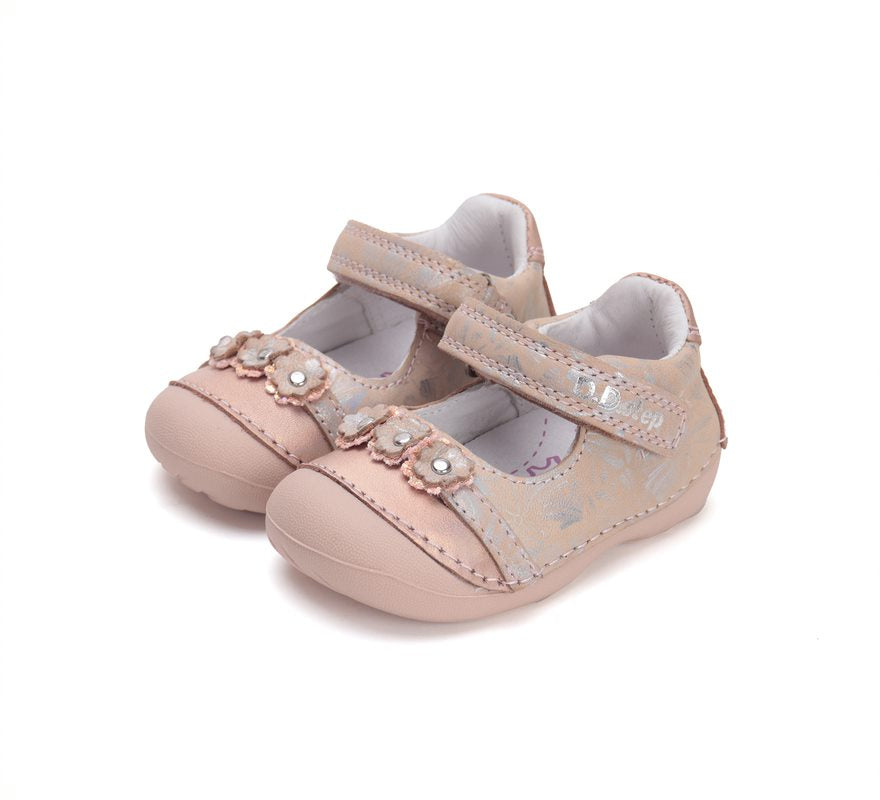 D.D.Step pantofi fete deschisi 19-24 Baby Pink cu floricele Fő kép