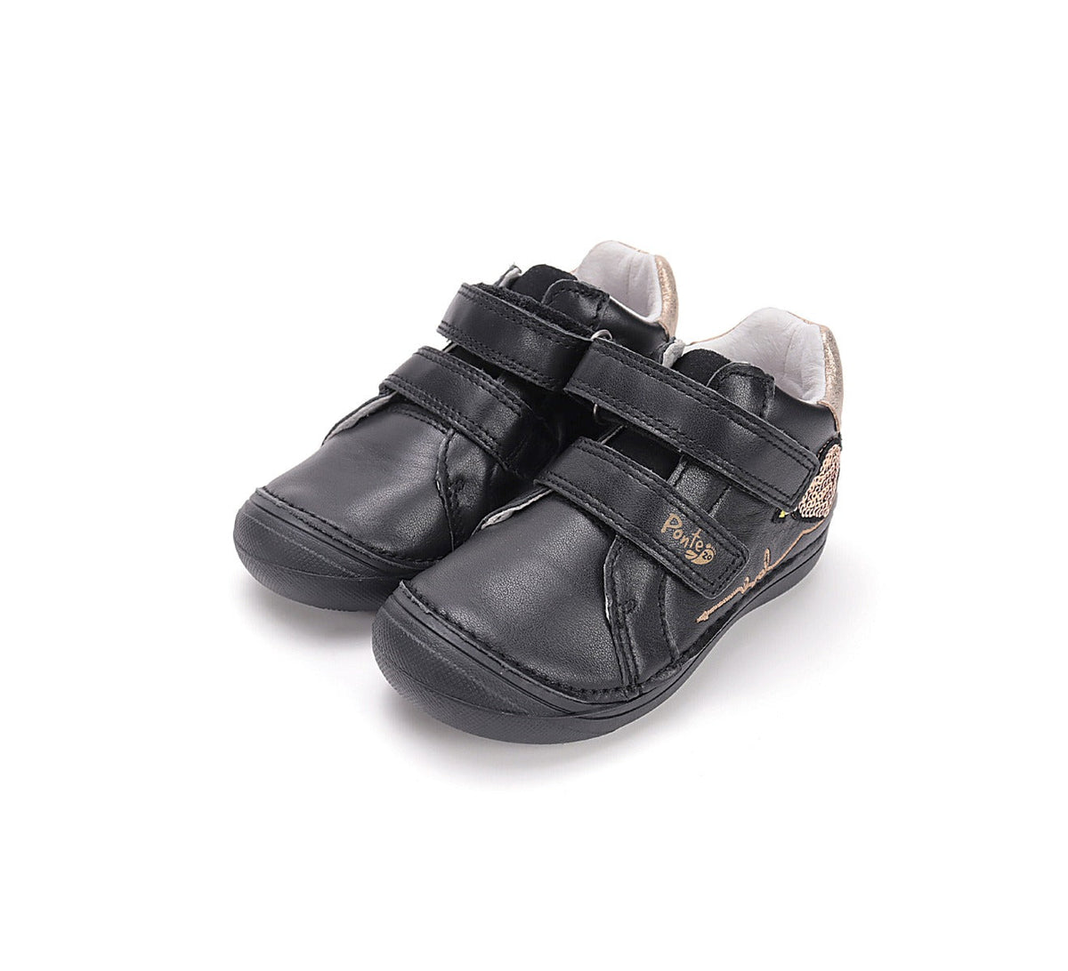D.D.Step pantofi fete Ponte20 supinati 24-29  Black cu inimioara Fő kép