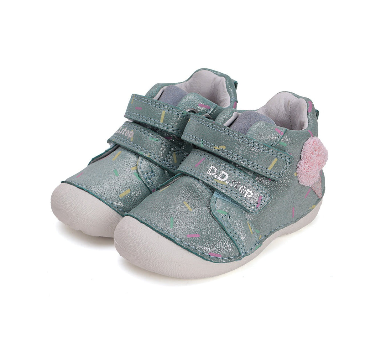 D.D.Step pantofi fete Primii Pasi 19-24 Sky Blue cu inghetata Fő kép