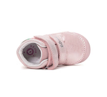 DD.Step lány cipő Első lépések 20-25 Rose Gold szívvel