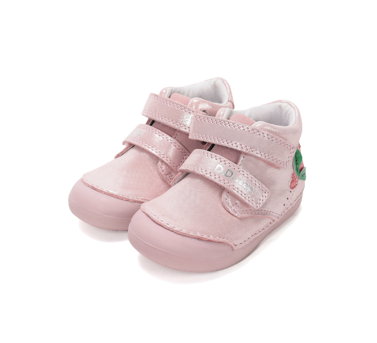 DD.Step lány cipő Első lépések 20-25 Rose Gold szívvel