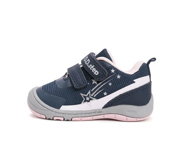 D.D.Step sportcipő lányoknak 20-25 Royal Blue üstökössel Másodlagos kép