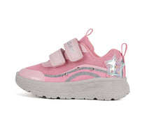 D.D.Step LED-es sportcipő lányoknak 22-27 rózsaszín csillagos