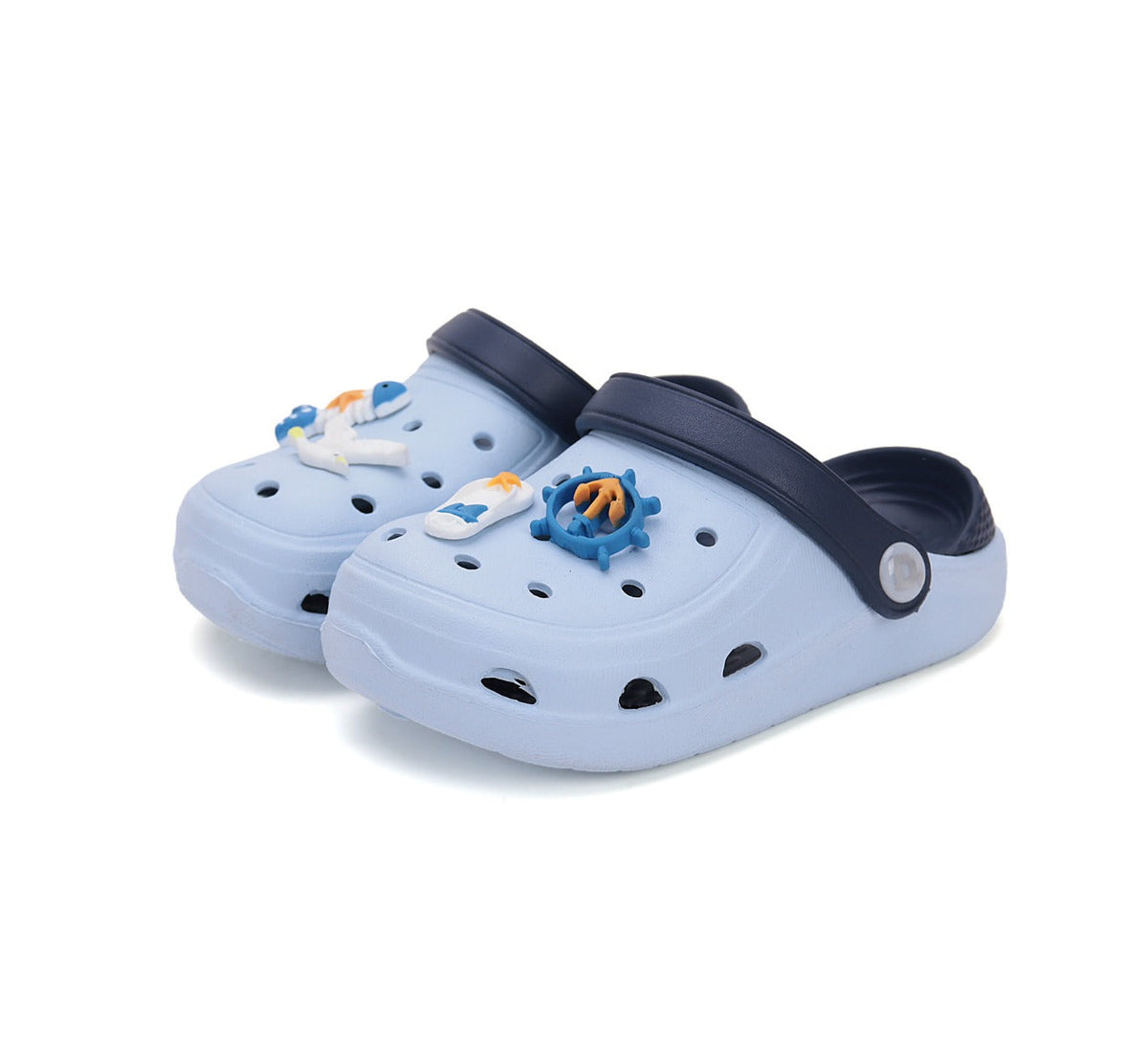 D.D.Step papuci baieti din cauciuc 20-25 Sky Blue Marin