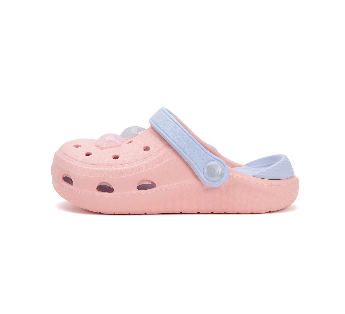 D.D.Step gumicsizma lányoknak 20-31 Baby Pink csillagokkal