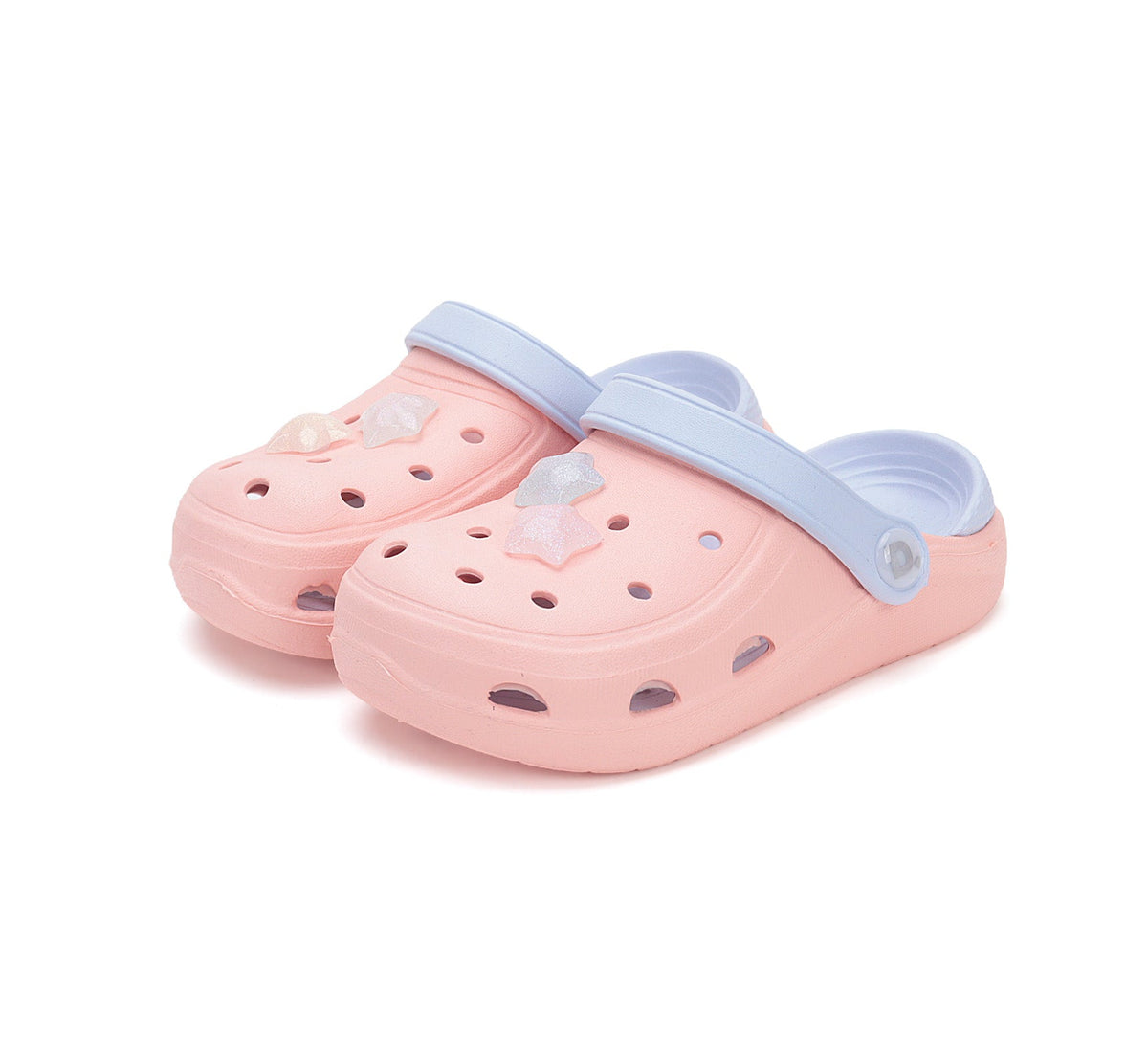 D.D.Step gumicsizma lányoknak 20-31 Baby Pink csillagokkal