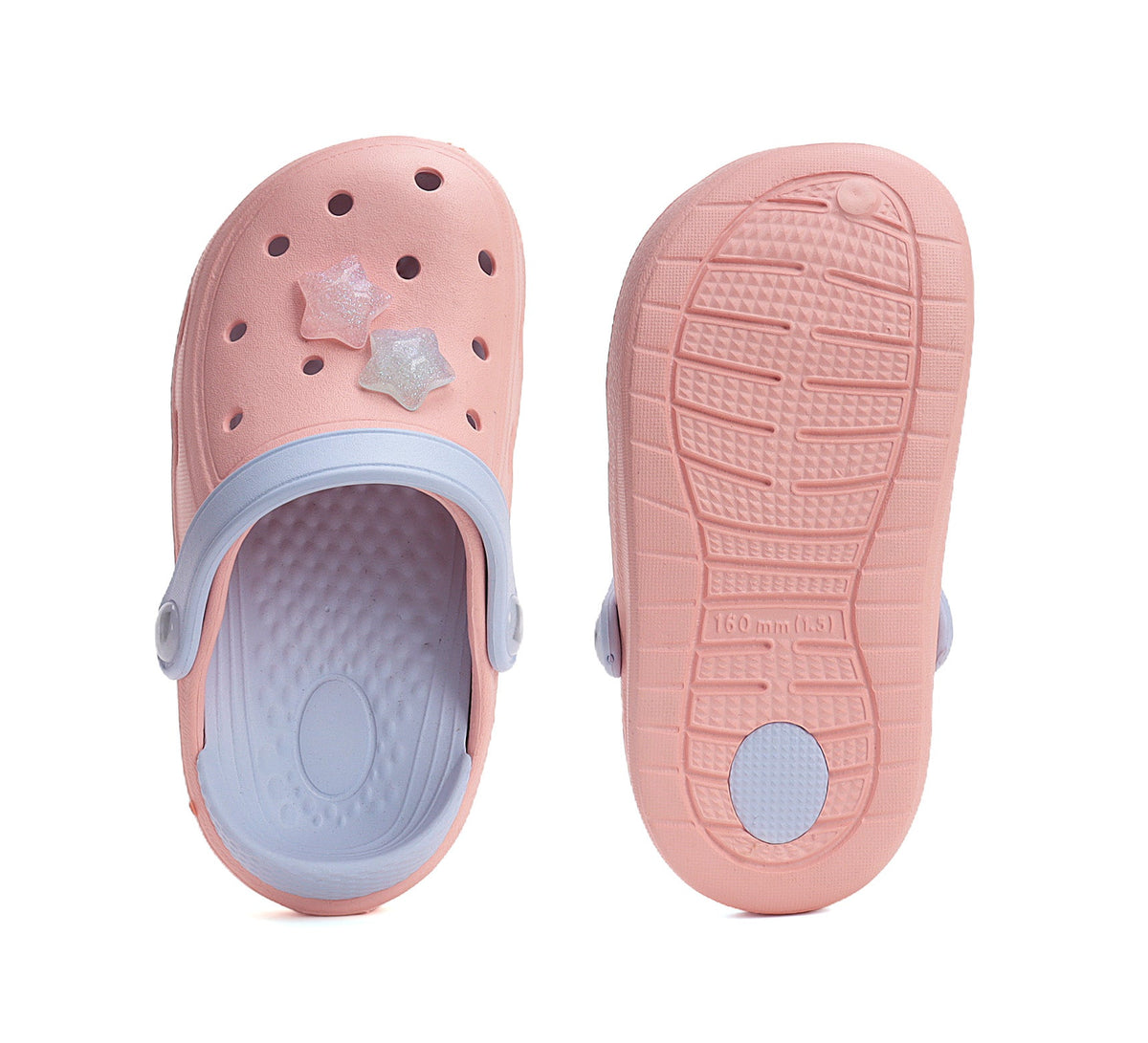 D.D.Step gumicsizma lányoknak 20-31 Baby Pink csillagokkal