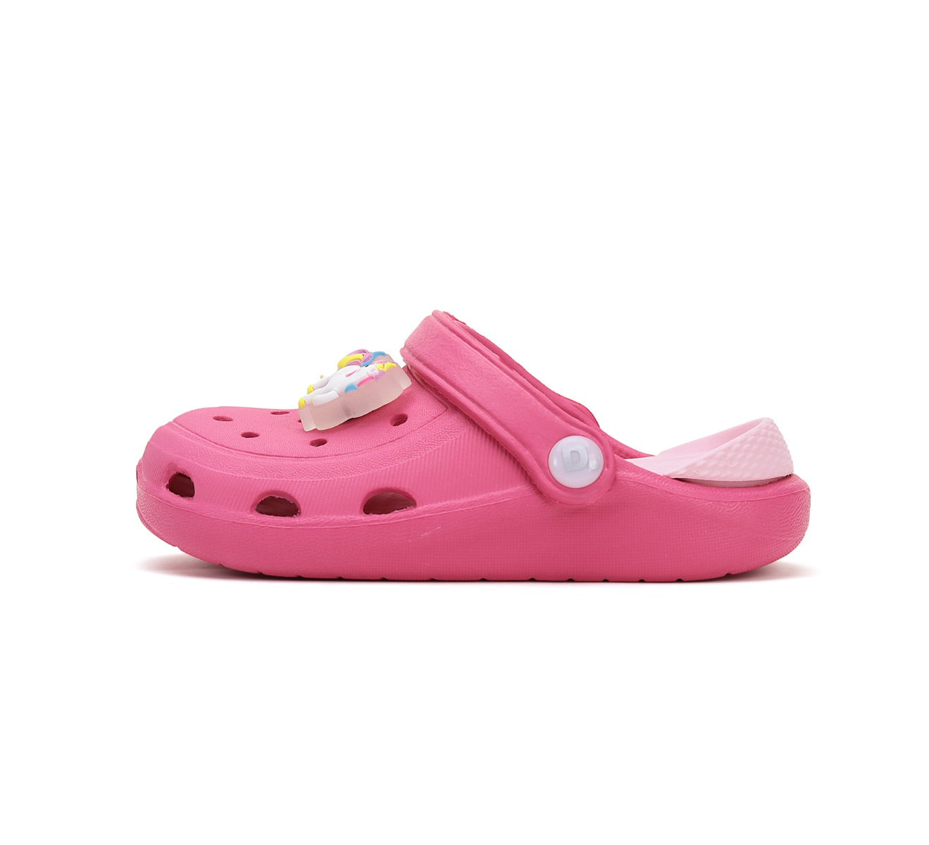 D.D.Step LED-es gumipapucs lányoknak 26-31 sötét rózsaszín unikornisos Másodlagos kép