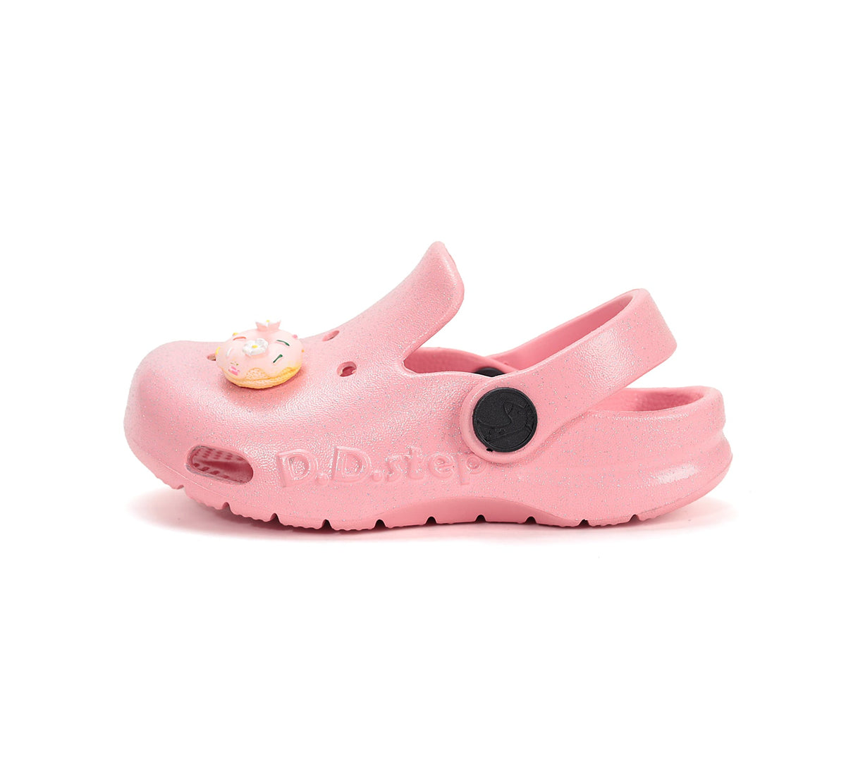 D.D.Step papucs lányoknak gumi klumpa típusú 22-33 Water Lili Pink fánkkal