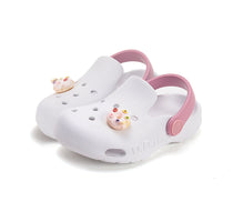 D.D.Step lány gumis papucs klumpa fazonú 22-33 White, fánkkal