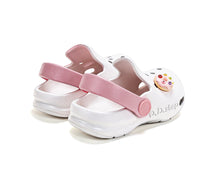 D.D.Step lány gumis papucs klumpa fazonú 22-33 White, fánkkal
