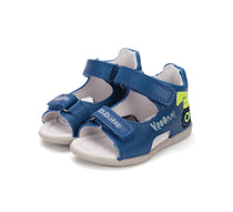 D.D.Step sandale baieti 19-24 Bermuda Blue cu excavator