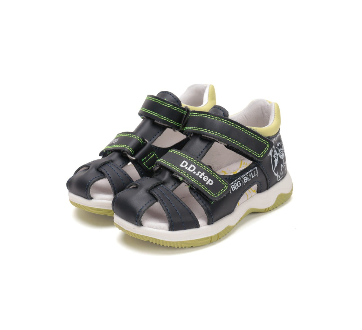 D.D.Step sandale baieti 25-30 Royal Blue cu caine Fő kép