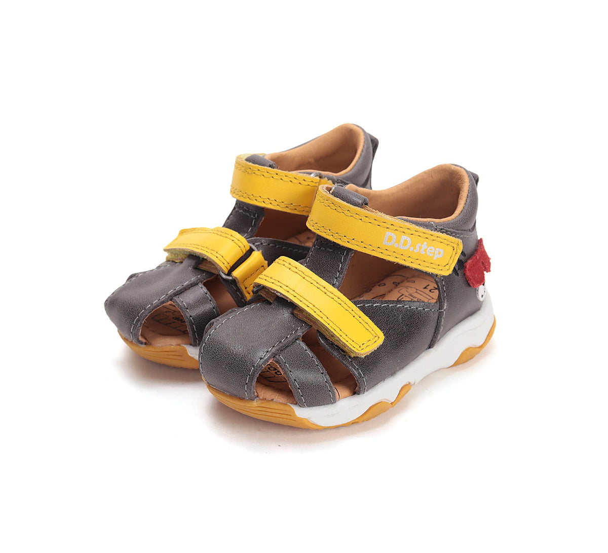 D.D.Step fiú szandál 20-25 Marine Grey mackóval Fő kép