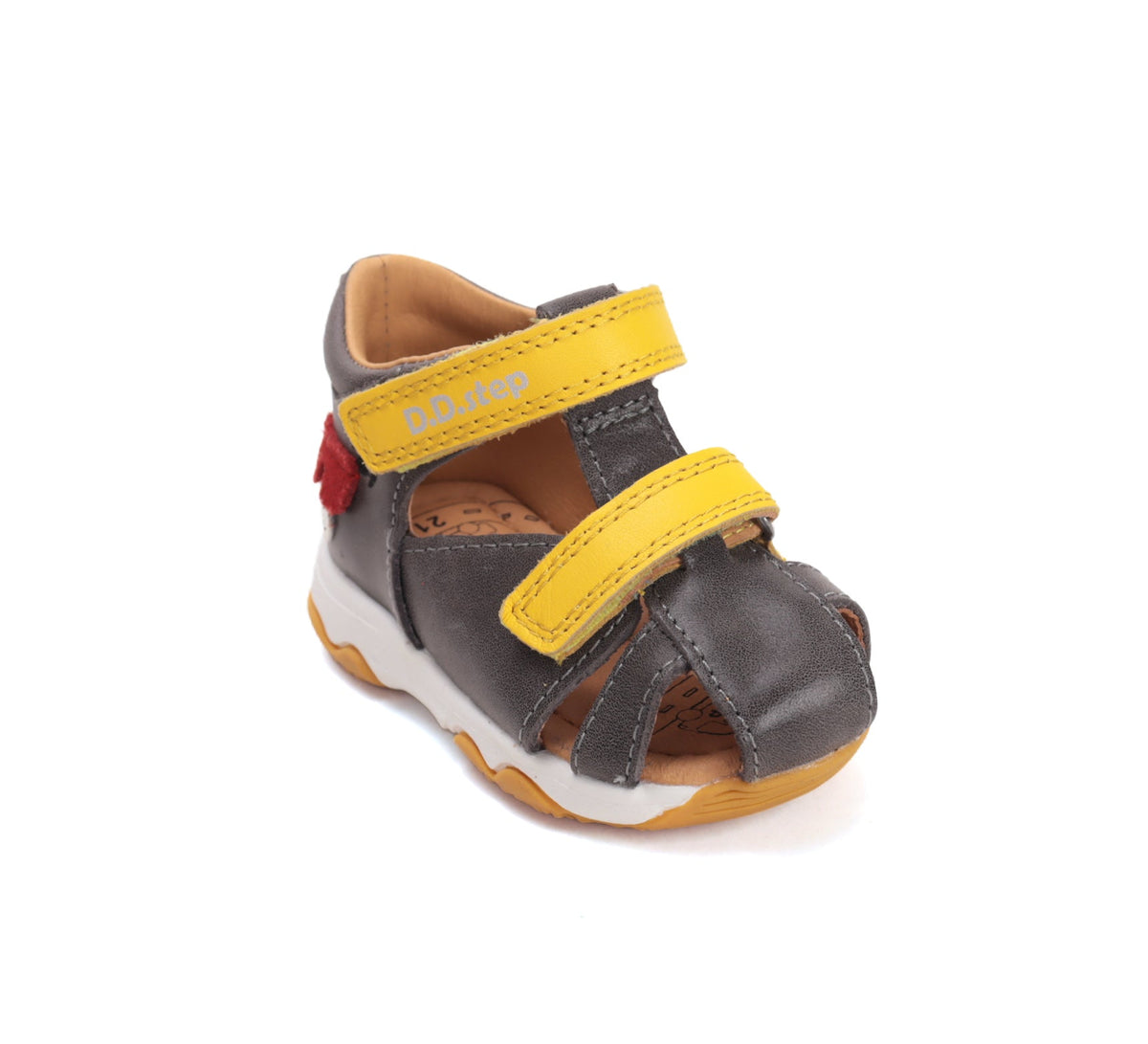 D.D.Step fiú szandál 20-25 Marine Grey mackóval