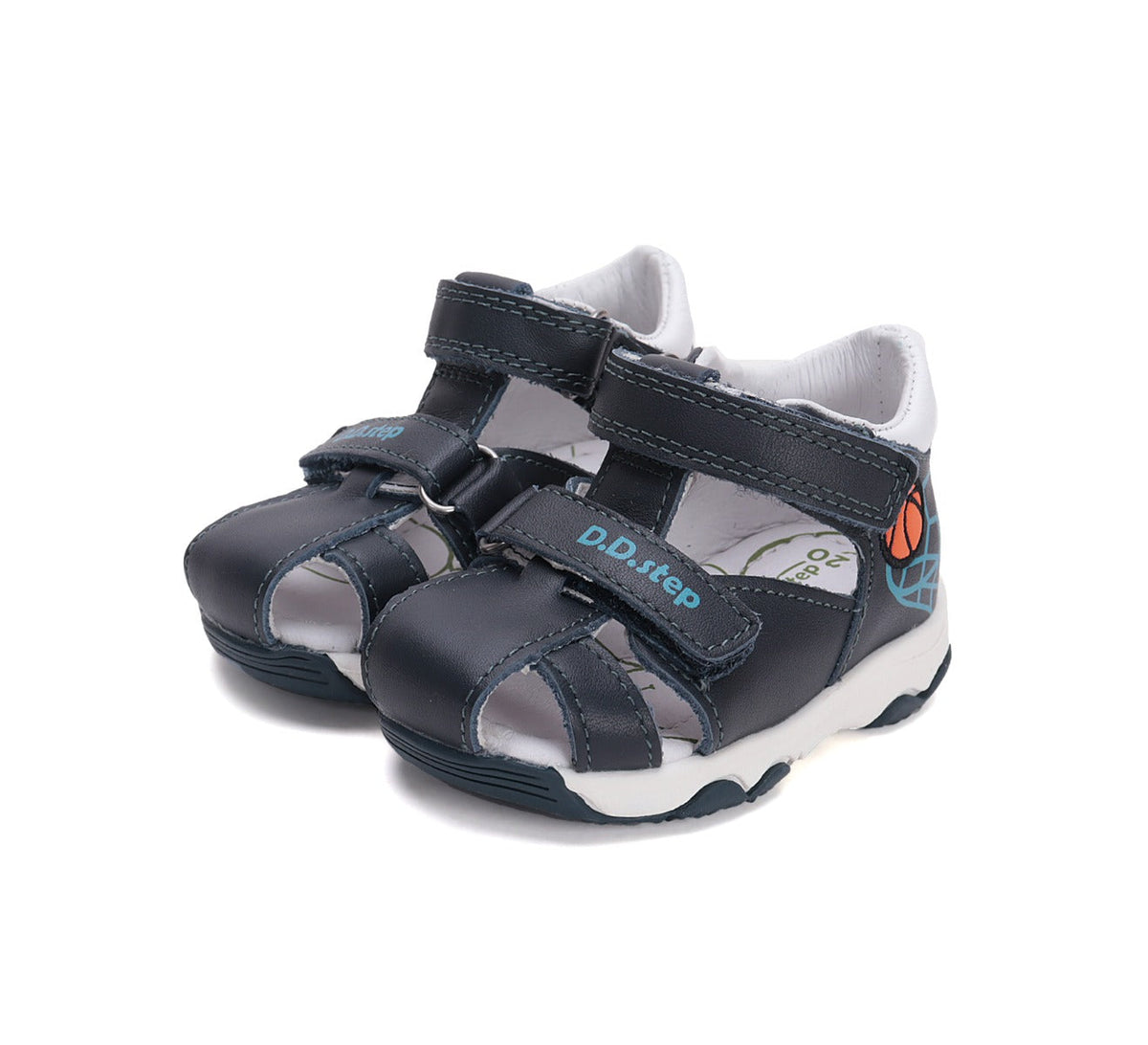 D.D.Step sandale baieti 26-31 Royal Blue cu minge baschet Fő kép