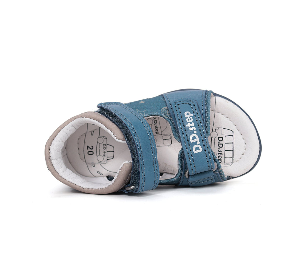 D.D.Step fiú szandál 20-25 Royal Blue napocskás