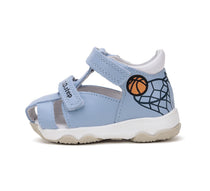 D.D.Step sandale baieti 26-31 Sky Blue cu minge baschet