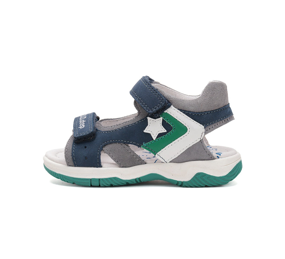 D.D.Step sandale baieti 25-30 Bermuda Blue cu stea