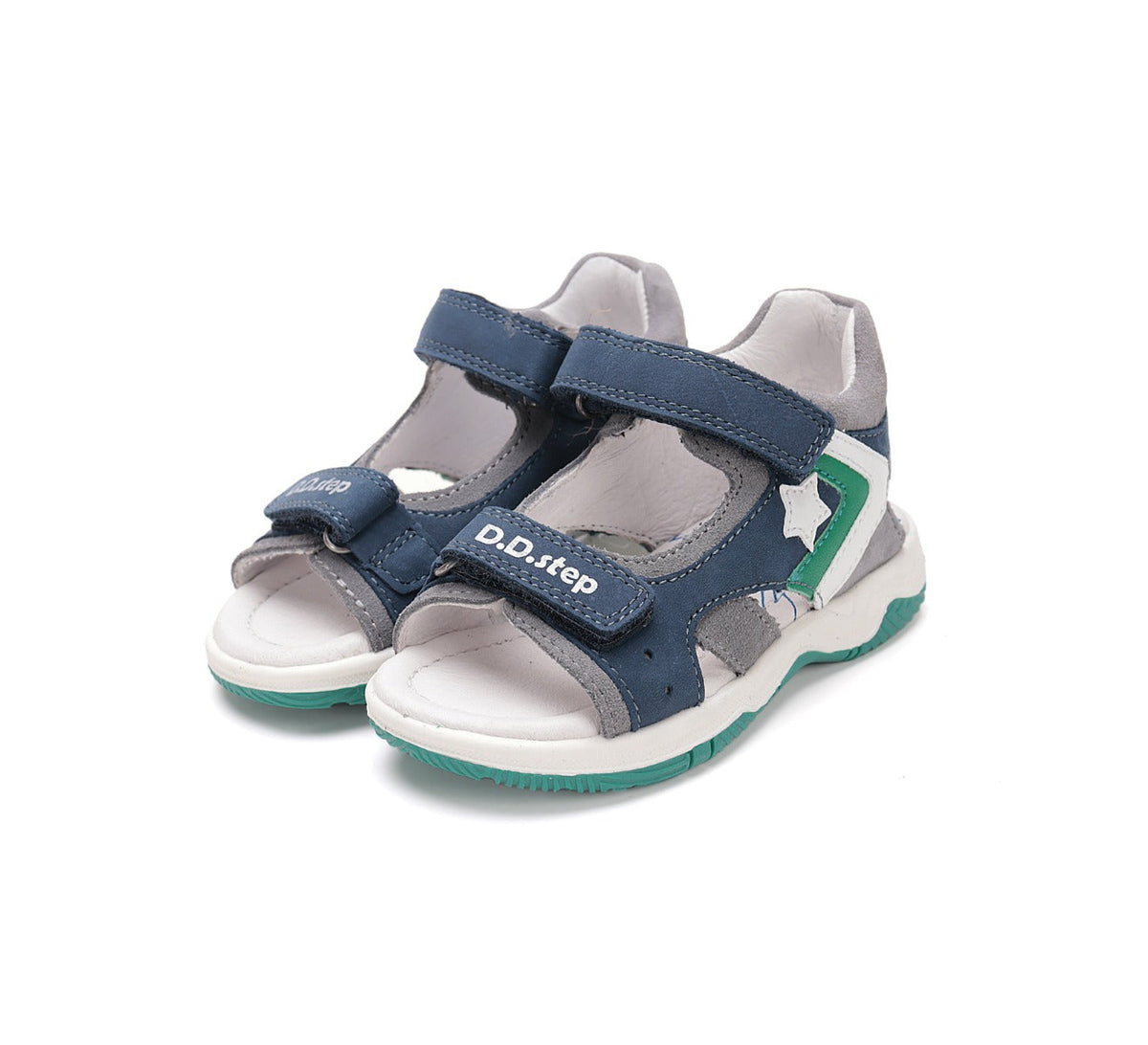 D.D.Step sandale baieti 25-30 Bermuda Blue cu stea Fő kép